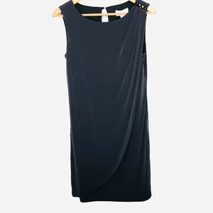 Jessica Simpson Gray Draped Cocktail Dress Size 6 - Picture 1 of 5
