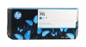 GENUINE SEALED HP 745 Cyan 300ml INKJET F9K03A DESIGNJET Z2600 Z5600 2023 - Picture 1 of 1