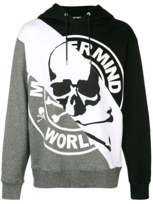 Sudadera con Capucha Mastermind Japan World Negra/Blanca/Gris Talla Md Nueva Con Etiquetas Foto 1 de 2