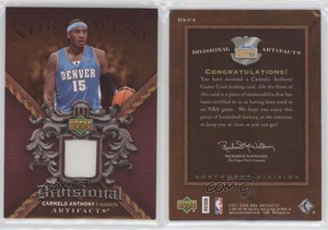 2007-08 Upper Deck Artifacts Divisional Red /100 Carmelo Anthony #DA-CA