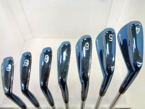 Mizuno Pro 221 Blue Limited Edition Iron Set 7pcs 4-9P Dynamic Gold TourIssue S - Picture 1 of 6