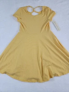 Four Threads Girls Yellow Dress Short Sleeve Size - 10 - Picture 1 of 12