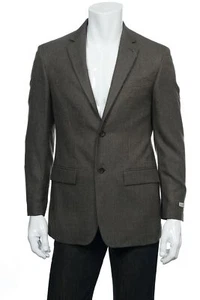 Chaqueta deportiva abrigo de 2 botones Geoffrey Beene para hombre (48 regular, negra) - Imagen 1 de 5