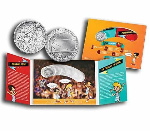 2020 S Basketball Hall of Fame Kids Set Curved Enhanced Uncirculated Half Dollar Cover