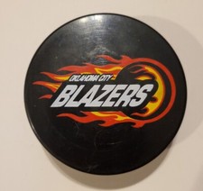 Vintsge Oklahoma City Blazers CHL Hockey Puck Central League