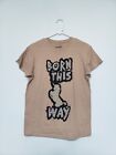 Lady Gaga Damen-T-Shirt Größe S kurzärmelig Rundhalsausschnitt Born This Way Einhorn-T-Shirt