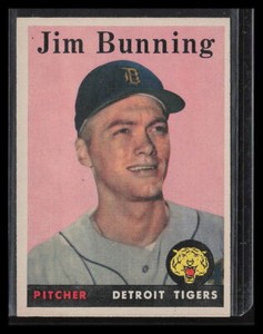 Jim Bunning 1958 Topps #115  Detroit Tigers