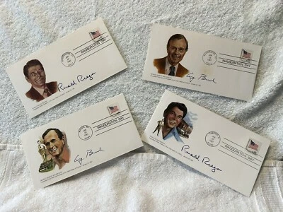 Ronald Reagan & George Bush Inauguration Day Covers Jan. 20, 1981 (4) - Image 1 of 4
