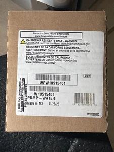 OEM Whirlpool WPW10515401 Waschmaschine Pumpe-Wasser W10515401 PS11755869 W10422024 - Bild 1 von 2