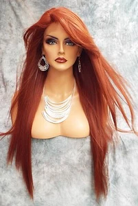 LACE FRONT C PART STRAIGHT WITH SIDE BANG  WIG  COLOR 130 GORGEOUS SEXY 472 - Picture 1 of 12