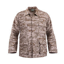 military bdu shirt desert digital camo 4 pocket coat various sizes rothco 8898