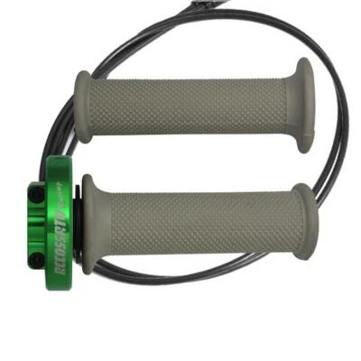 Accossato green quick throttle control grips silver Kawasaki Ninja 400 2018-2019 Foto 1 de 4