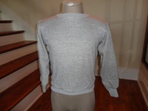 Sudadera vintage gris se adapta a las mujeres M forrada térmicamente - puños de 3" EE. UU. bonita - Imagen 1 de 10