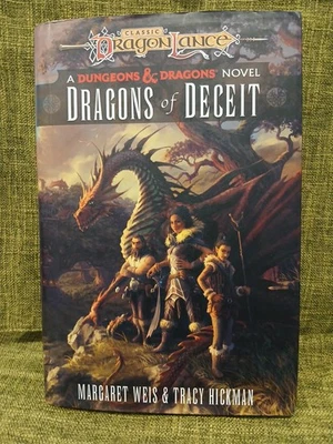 Dragons of Deceit : Dragonlance Destinies by Tracy Hickman & Margaret Weis HC/DJ - image 1 of 4