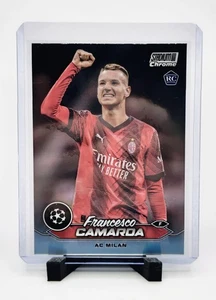 2023-24 Topps Stadium Club Cromo UEFA Francesco Camarda #36 Refractor RC Milán - Imagen 1 de 2