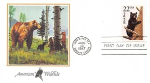 SA28c United States 1987 Black Bear, FDC - Picture 1 of 2