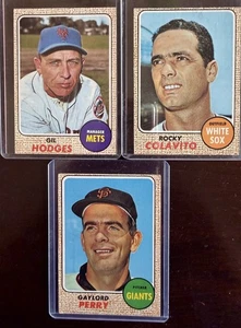 1968 Topps 3 Karten Hodges, Perry, Calavito Periode - Bild 1 von 8