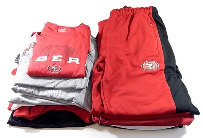 Lote de (22) Camisas Emitidas por el Equipo San Francisco 49'ers Pantalones deportivos Reebok Nike L-4XL Foto 1 de 4