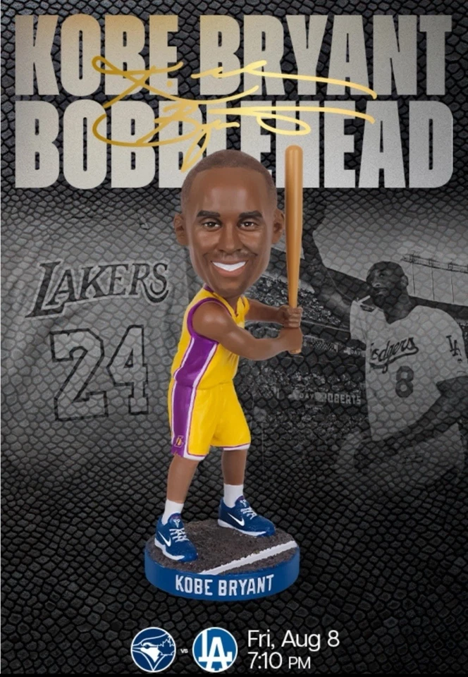 🏀 Kobe Bryant Bobblehead – Dodgers Stadium Giveaway – 8/8/2025 - Imagem 1 de 1