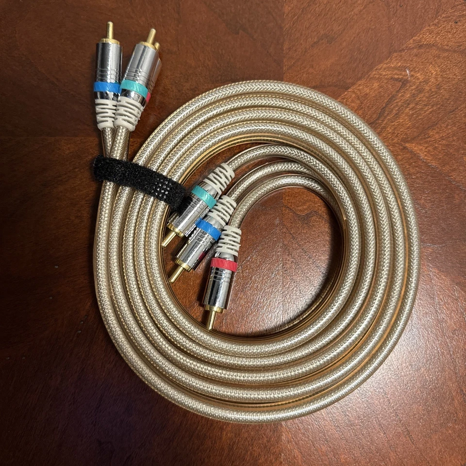 Philips 24K Oro Punta RCA Audio Video A/V Cable Interconectado VCR DVD TV 6' Foto 1 de 3