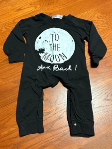 Baby Black Costume & Or PJ ~ Snap Legs~ 12 Months - Picture 1 of 4