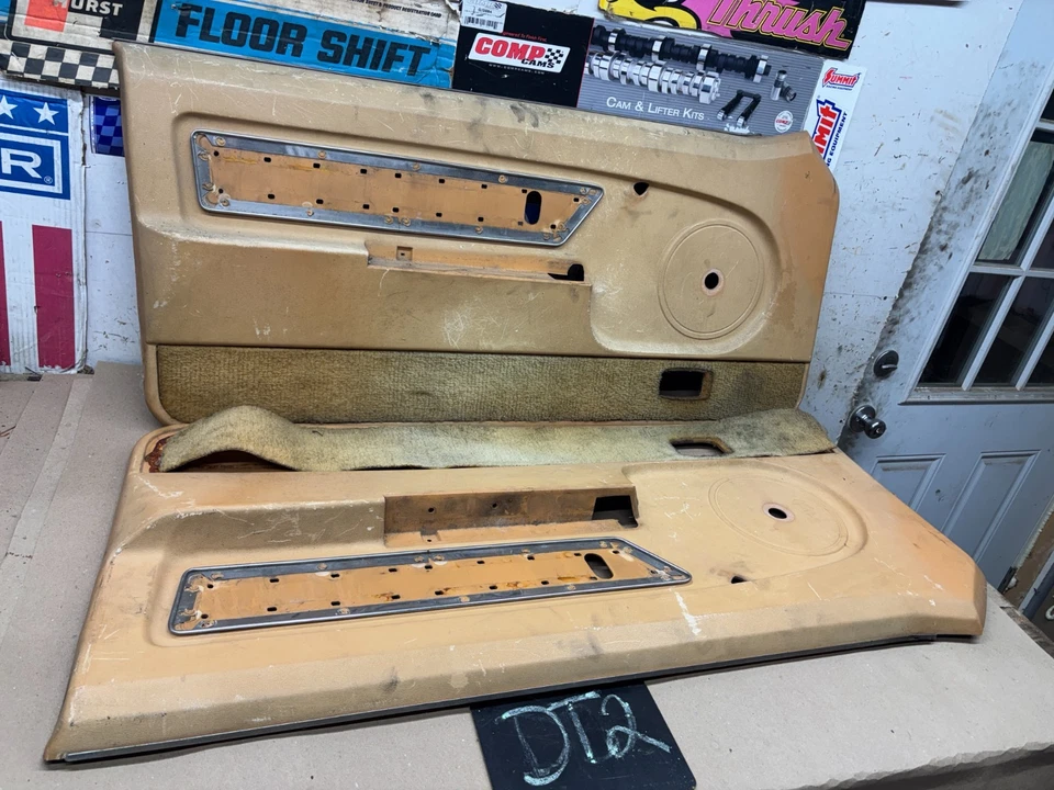 Mercury Capri RS TA 1979 panel de puerta marrón conjunto tarjetas de proyecto Mustang OEM Foto 1 de 4