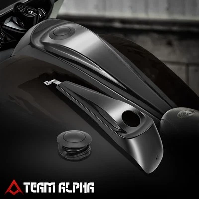 Se adapta a Harley Davidson Electra Tri Glide 2008-2020 tablero consola de combustible cubierta tapa de gasolina Foto 1 de 4