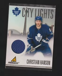 Christian Hanson 2011-12 Panini City Lights SP/499 Jersey #5 - Picture 1 of 2