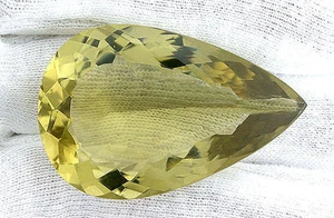 110 Karat Birne Träne Oro de Verde Rauch Citrin Edelstein Edelstein EBS191 - Bild 1 von 1