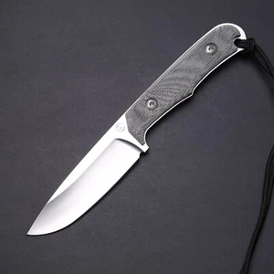 Chris Reeve Backpacker Fixed Blade - Black Canvas Micarta / MagnaCut Blade - Picture 1 of 11