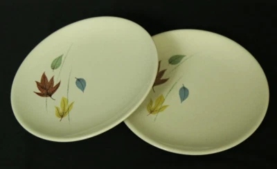 PLATO DE PAN 2 HOJAS FRANCISCANAS DE OTOÑO (JUEGO DE DOS) 6-1/2" Foto 1 de 4