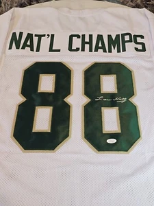 Lou Holtz Autographed/Signed Jersey Notre Dame Fighting Irish Coach 88 Champ - Picture 1 of 7