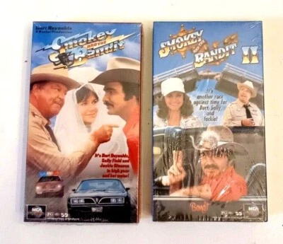SMOKEY & the BANDIT I & II vhs tape LOT Burt Reynolds Sally Field 2 NEW SEALED  - Image 1 of 4