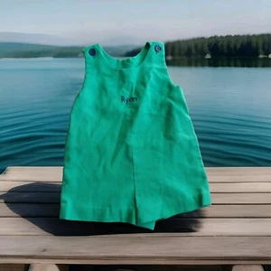 Vintage Handmade Size 2t ?  Baby Boy Romper Ryan One Piece outfit -USA made - Picture 1 of 7