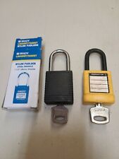 Lock Out Tag Out Locks For Electrical Safety Lot 2  Locks & Keys one new on used