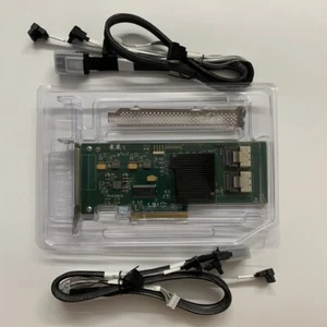 LSI SAS2008-8I SATA 9211-8i 6Gbps 8 Ports HBA PCI-E RAID Card+2 8087 SATA cable - Picture 1 of 5