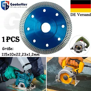 Universal Diamanttrennscheibe Ø115 Beton Granit Fliesen Diamant Schneideblätter - Bild 1 von 15