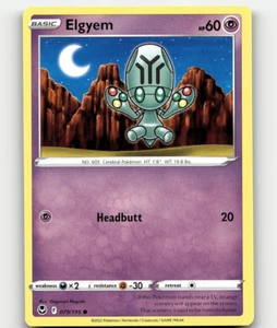 Pokemon Elgyem 79/195 Silver Tempest NM/M - Picture 1 of 1