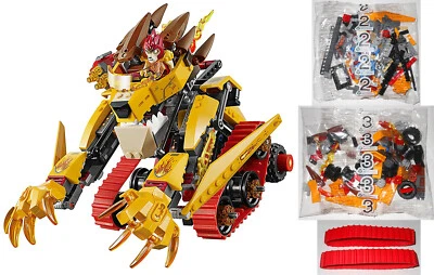 LEGO 70144 Laval's Fire Lion (NEW SEALED POLYBAGS #2 #3 + TREADS) Chima partial - Image 1 of 4