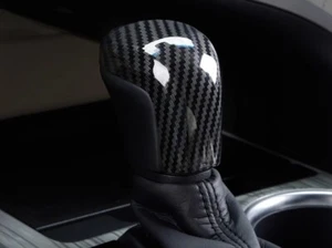Carbon fiber Look Gear Shift Knob Lid Cover Trim For Toyota Corolla 2019-2024 - Picture 1 of 3