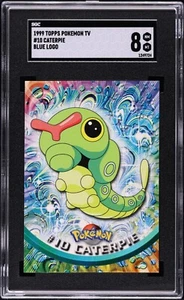 Caterpie Pokémon card Topps (1999) Series 1 - 10 First Print SGC 8 tcg - Imagen 1 de 1