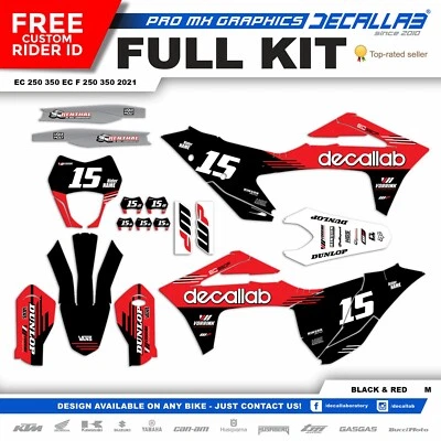 GAS GAS EC 2021 2022 Super Durable MX Graphics Set Decals Stickers Kit Decallab - Image 1 of 4