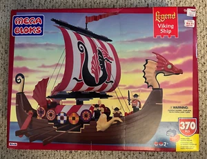 Mega Bloks Legend Wikingerschiff Bauset 9604 1995 Ritvik NEU VERSIEGELT - Bild 1 von 8