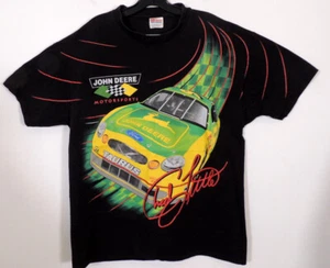Vintage Racing Tee Shirt Motorsports 97 CHAD LITTLE John Deere XL Big Hit - Picture 1 of 12
