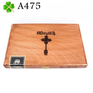 Caja de cigarros de madera vacía Menelik 6 x 52 11,25" x 7,5" x 1,25" A475 - Imagen 1 de 10