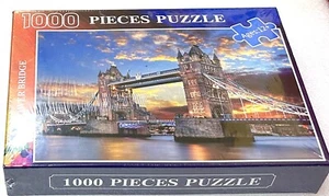 1000 Piece Puzzle for Adults and Kids - England London Tower Bridge Jigsaw - Picture 1 of 4