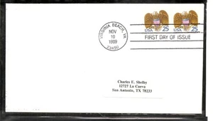 US SC # 2431 Eagle And Shield FDC. No Cachet. 1 - Picture 1 of 1