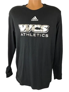 Adidas Amplifier Tee Shirt XL Black w/ Silver WCS Athletics on Front Long Sleeve - Picture 1 of 4