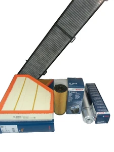 BMW 120D 2.0 Service Kit Oil Air Fuel Cabin Filter 2006 to 2012 BOSCH 177BHP - Picture 1 of 6