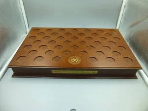 DANBURY MINT - U.S. PRESIDENTIAL DOLLAR DISPLAY CASE / PROMPT SAFE SHIPPING - Picture 1 of 7